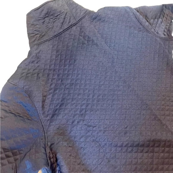 Men’s XXL Cremieux Pull Over Quarter Button Navy Blue Quilted fall / winter - Picture 7 of 7